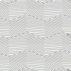 Full seamless geometric stripes decorative texture pattern vector. Monochrome design for textile fabric print and wallpaper. Design for fashion and home design background.