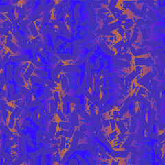 Full seamless abstract pattern texture vector for decor and textile. Blue and gold design for girls, boys textile fabric printing and wallpaper. Design for fashion and home design background..