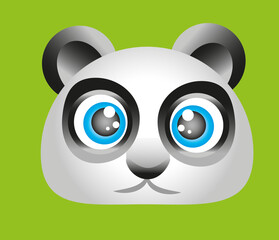 cute panda with a smile