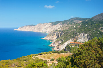 Fototapeta na wymiar Coast of Kefalonia island, Greece