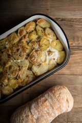 Moussaka, potato-based dish popular in Balkan and Mediterranean cuisines
