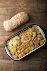 Moussaka, potato-based dish popular in Balkan and Mediterranean cuisines