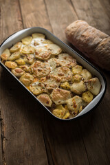 Moussaka, potato-based dish popular in Balkan and Mediterranean cuisines