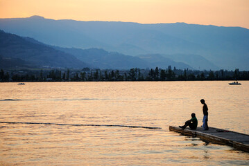 Sunset in Osoyoos, British Columbia (Canada)