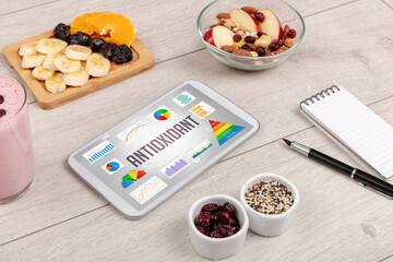 Organic food and tablet pc