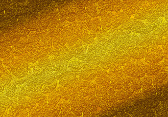 Fondo dorado y metálico brillante.