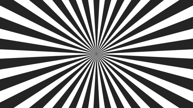 Black And White Sunburst Pattern Comic Background Sunburst Banner Black And White Burst
