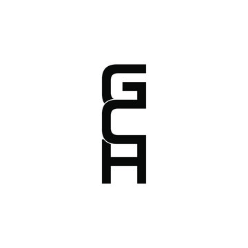 gch initial letter monogram logo design