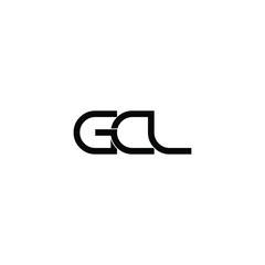 gcl initial letter monogram logo design