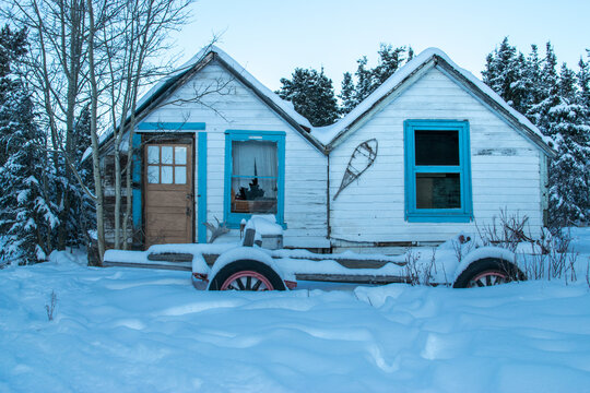 Little Houses In Whitehorse, Yukon (Canada)