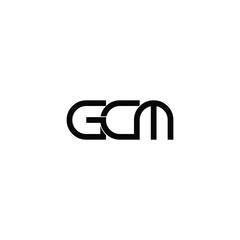 Obraz premium gcm initial letter monogram logo design