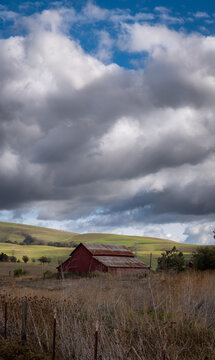Luminous Clouds over Farm in Livermore, California