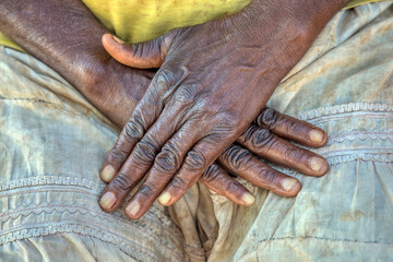African woman hands
