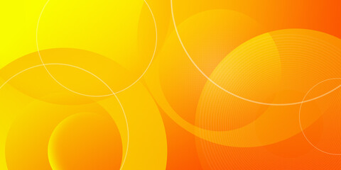 Abstract orange modern circle shape geometric background