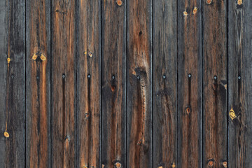 Naklejka premium Old wood texture. Word planks background. Old wood fence design.