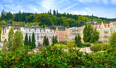 Marienbad, Tschechien, Hotelzone am Kurpark