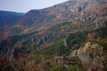 Fototapeta na wymiar 日本の小豆島の美しい秋の風景
