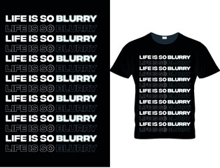 Typography special effects minimal t-shirt street wear design