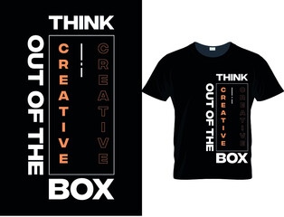 Think Out of the box creative t-shirt design