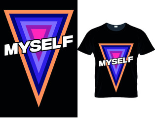 Typography colorful slick t-shirt design