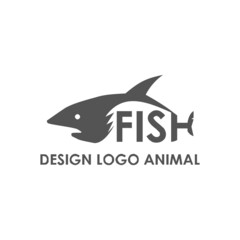 sea Animals Vector Logo Design,Fish
