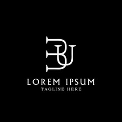 luxury  initial 3U company logo template  vector