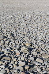 Fototapeta na wymiar Pebbles on the beach at the Bay of Fundy 