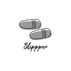 Slipper logo illustration