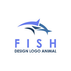 Sea Animals,Fish Vector Logo Design