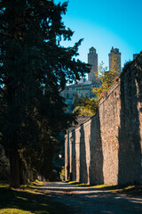 Medieval wall and alley