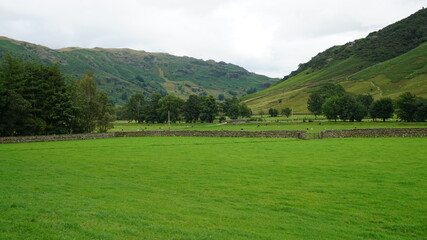 Beautiful landscapes at Lake District National Park in UK 