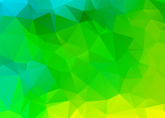 Green Abstract Color Polygon Background Design, Abstract Geometric Gradient. Vector art.