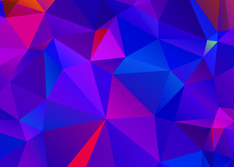 Geometric design. Dark blue ​gradient background. Geometric triangle, mosaic, abstract background EPS 10 Vector
