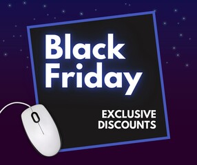 Black Friday background, Black Friday promotional banner, Black Friday exclusive discounts