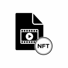 NFT file icon, NFT file vector sign symbol