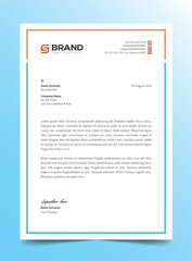 Modern Creative & Clean business style Abstract Letterhead Design Modern Business Letterhead Design Template 