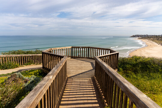The lookout above the beach at southport port noarlunga south australia on 14th September 2021