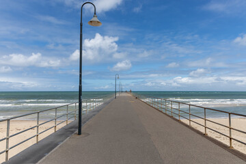 The glenelg jettty on a bright sunny day at Glenelg South Australia on November 15th 2021