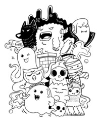 monster doodle art
