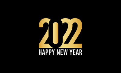 illustration vector of happy new year 2022