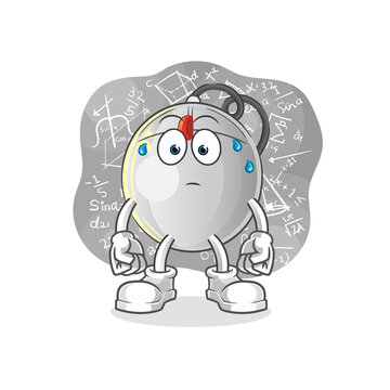 recommend clip art: computer mouse thinking hard vector. cartoon character