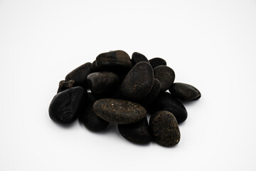 Pile of black stones
