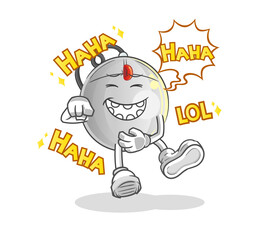 computer mouse Laugh Out Loud character. cartoon mascot vector