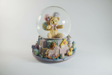 porcelain cute bear globe