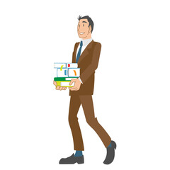 資料を運ぶビジネスマン