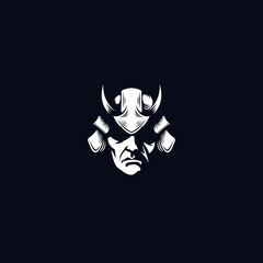 Samurai Logo Design Vector Illustration Template Idea