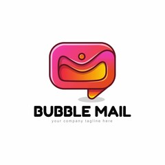 M buble mail illustration of a logo