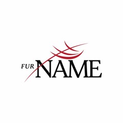 Abstract fur red logo for company