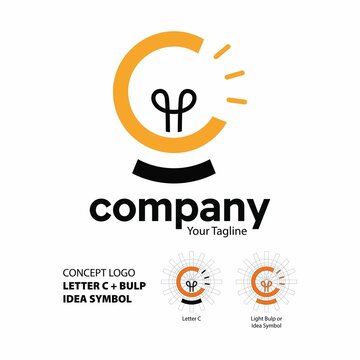 Idea think bulp symbol logo company