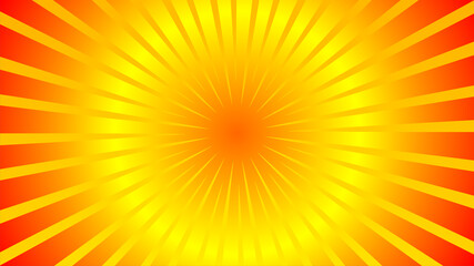 Sun Rays or Explosion Boom for Comic Books Radial Background Raster